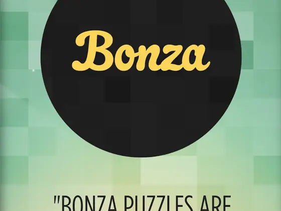Κομμάτια με γράμματα σε πλέγμα του Bonza Word Puzzle