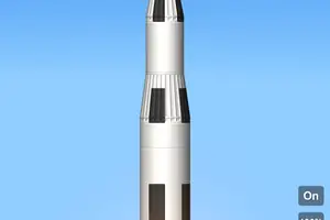 Πύραυλος του Spaceflight Simulator κατά την απογείωση